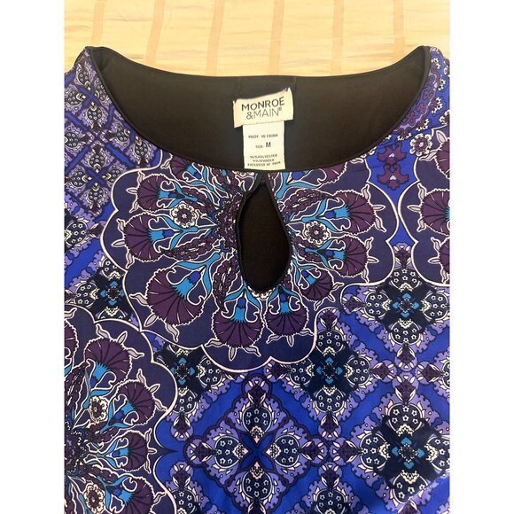 Monroe & Main Reversible Jersey Knit Knee Length Career Office Night Out, M - Picture 6 of 6